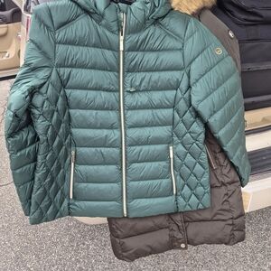 Michael Kors Green Puffer Jacket for Kids
